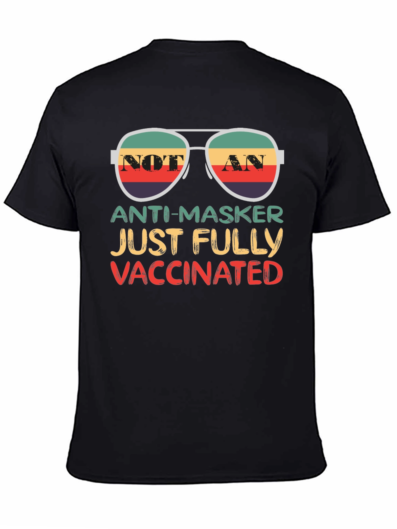 Fully Vaccinated Anti-Masker Aviator T-Shirt