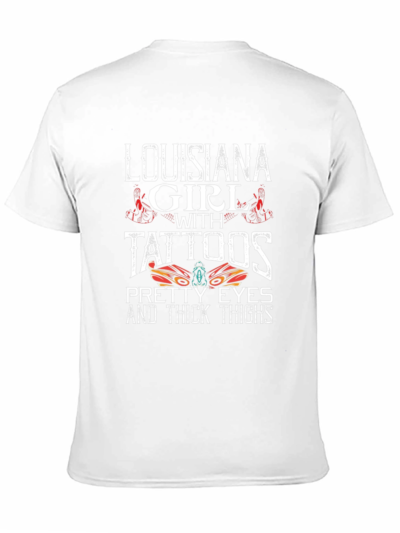 Louisiana Girl Tattoos Graphic Tee - Thick Thighs