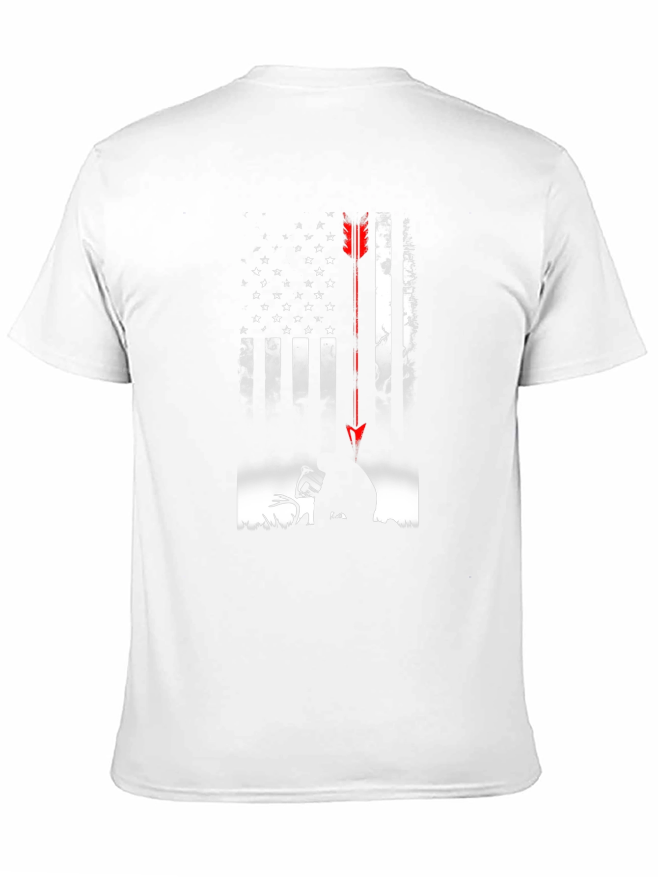 American Flag Deer Hunting Arrow T-Shirt