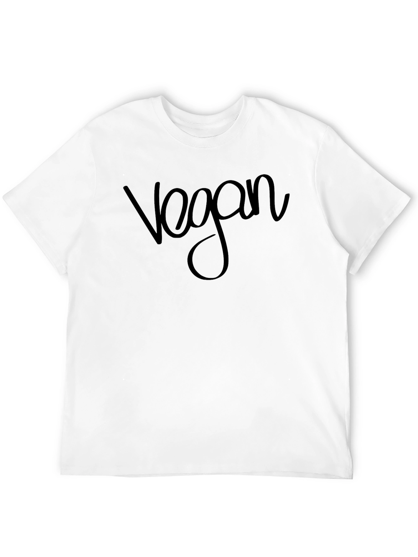 Vegan Script Black T-Shirt