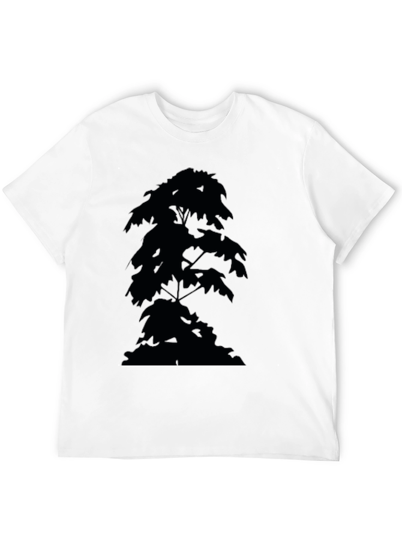 Black Tree Silhouette Graphic Tee - Modern Casual Style