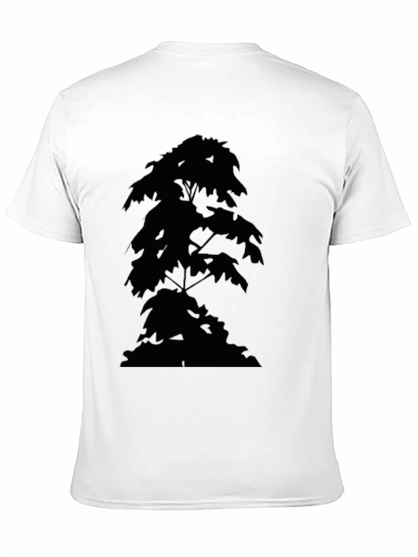 Black Tree Silhouette Graphic Tee - Modern Casual Style
