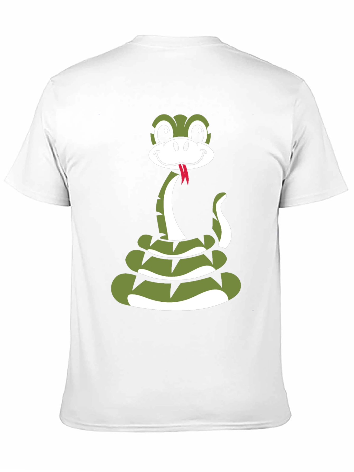 Snake Cartoon Graphic Black T-Shirt