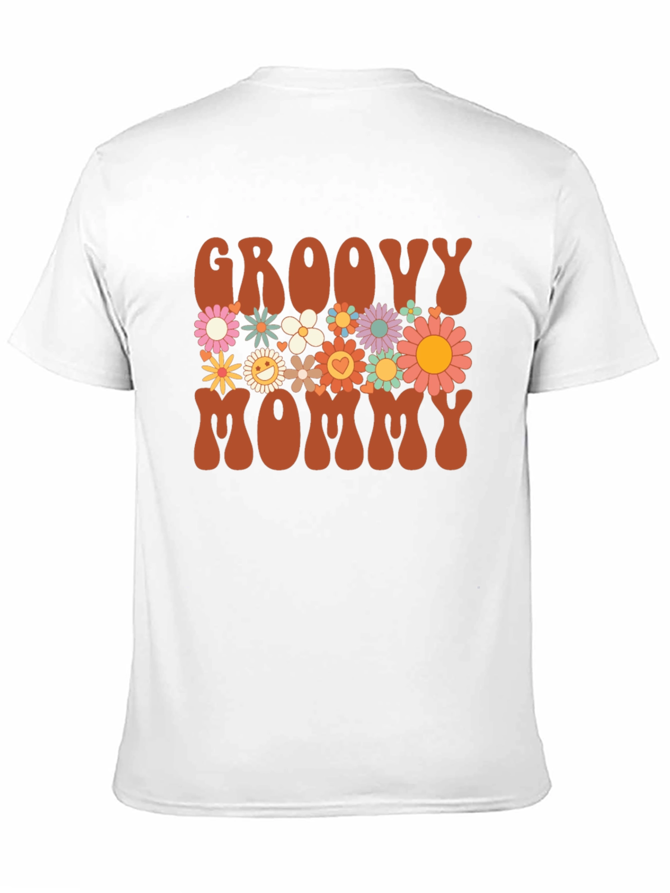 Groovy Mommy Floral Graphic T-Shirt