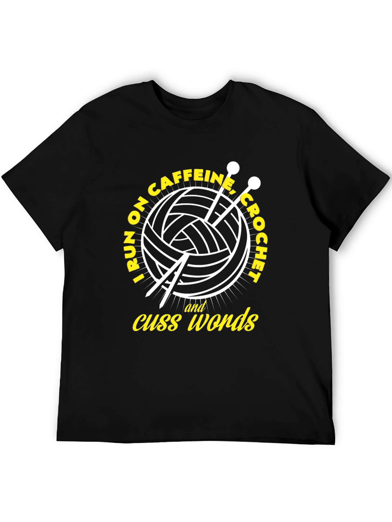 Caffeine Crochet & Cuss Words T-Shirt