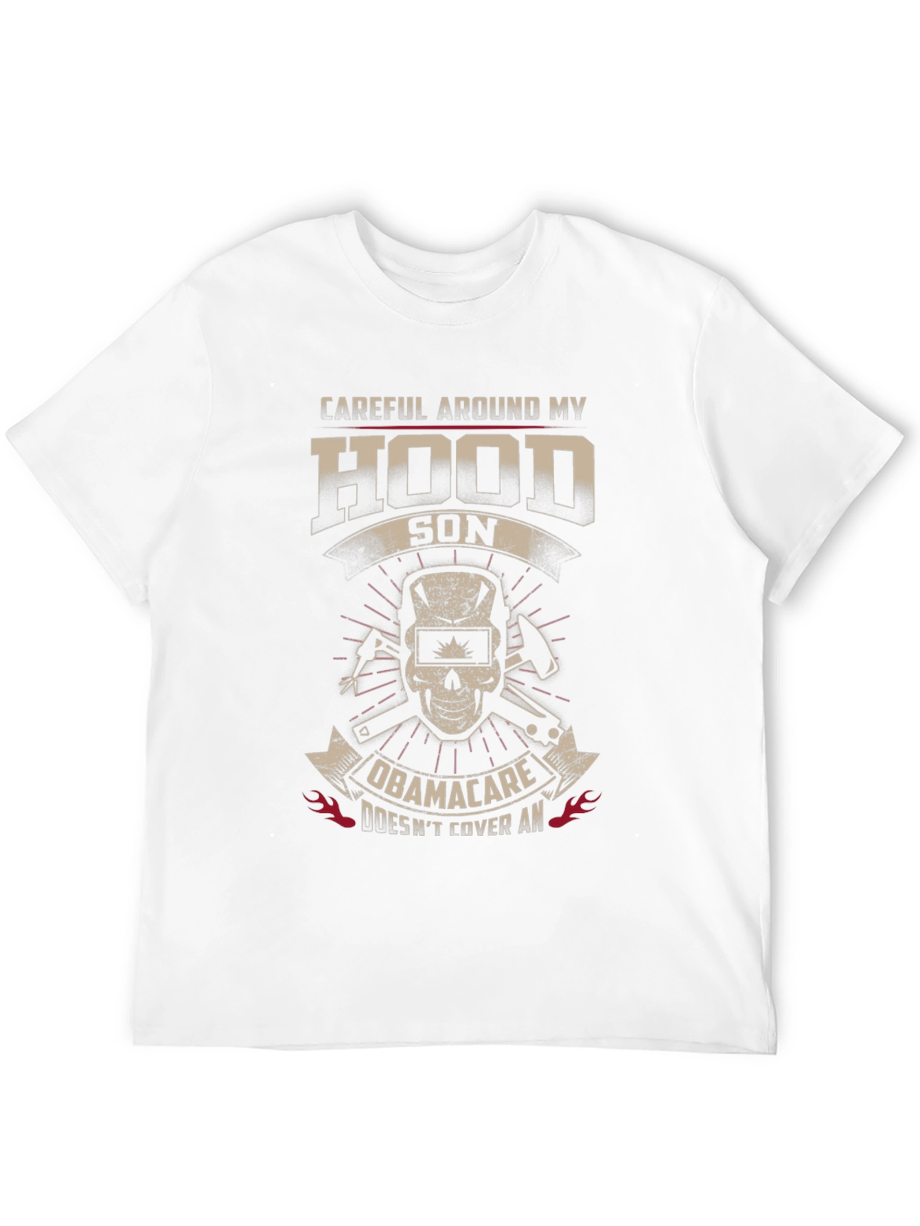 Careful Around My Hood Son Funny Welder T-Shirt