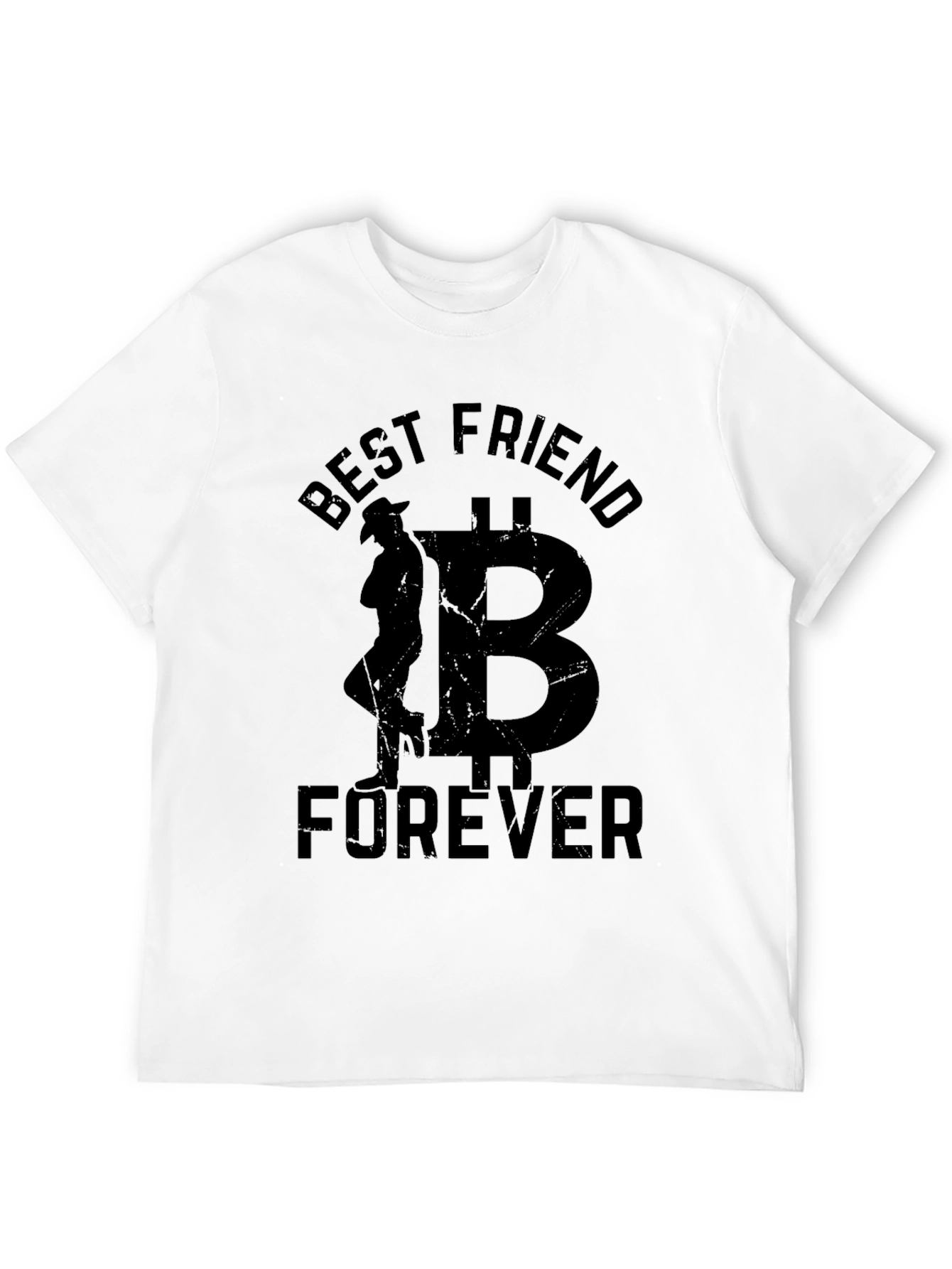 Best Friend Forever Black Graphic T-Shirt
