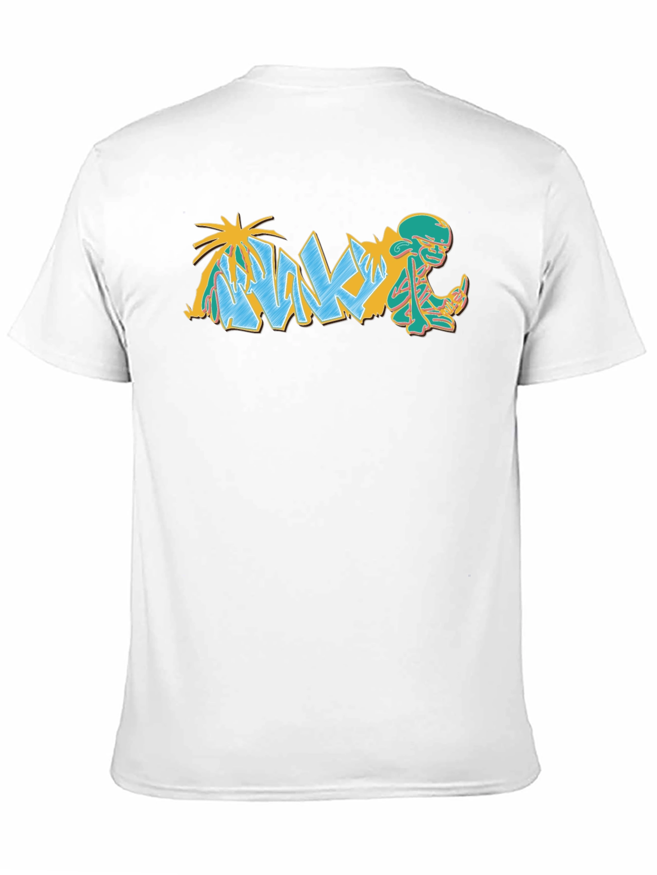 Unique Graphic Print Mens Black T-Shirt