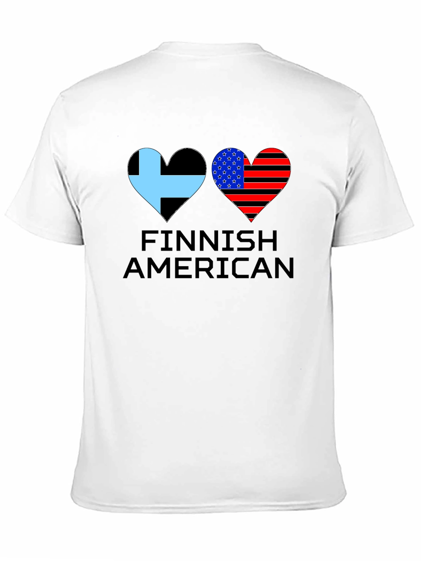 Finnish American Flag Heart T-Shirt