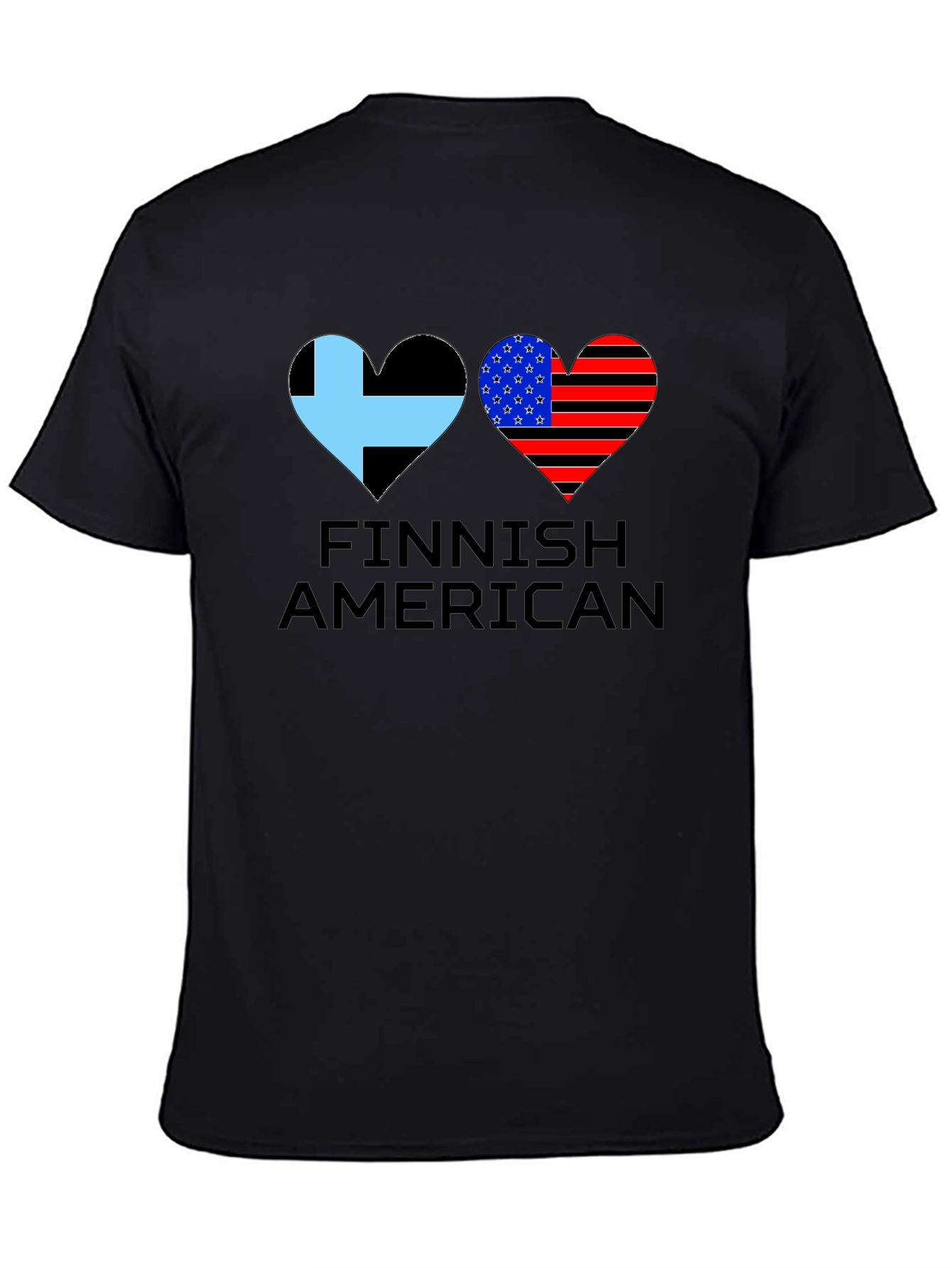 Finnish American Flag Heart T-Shirt