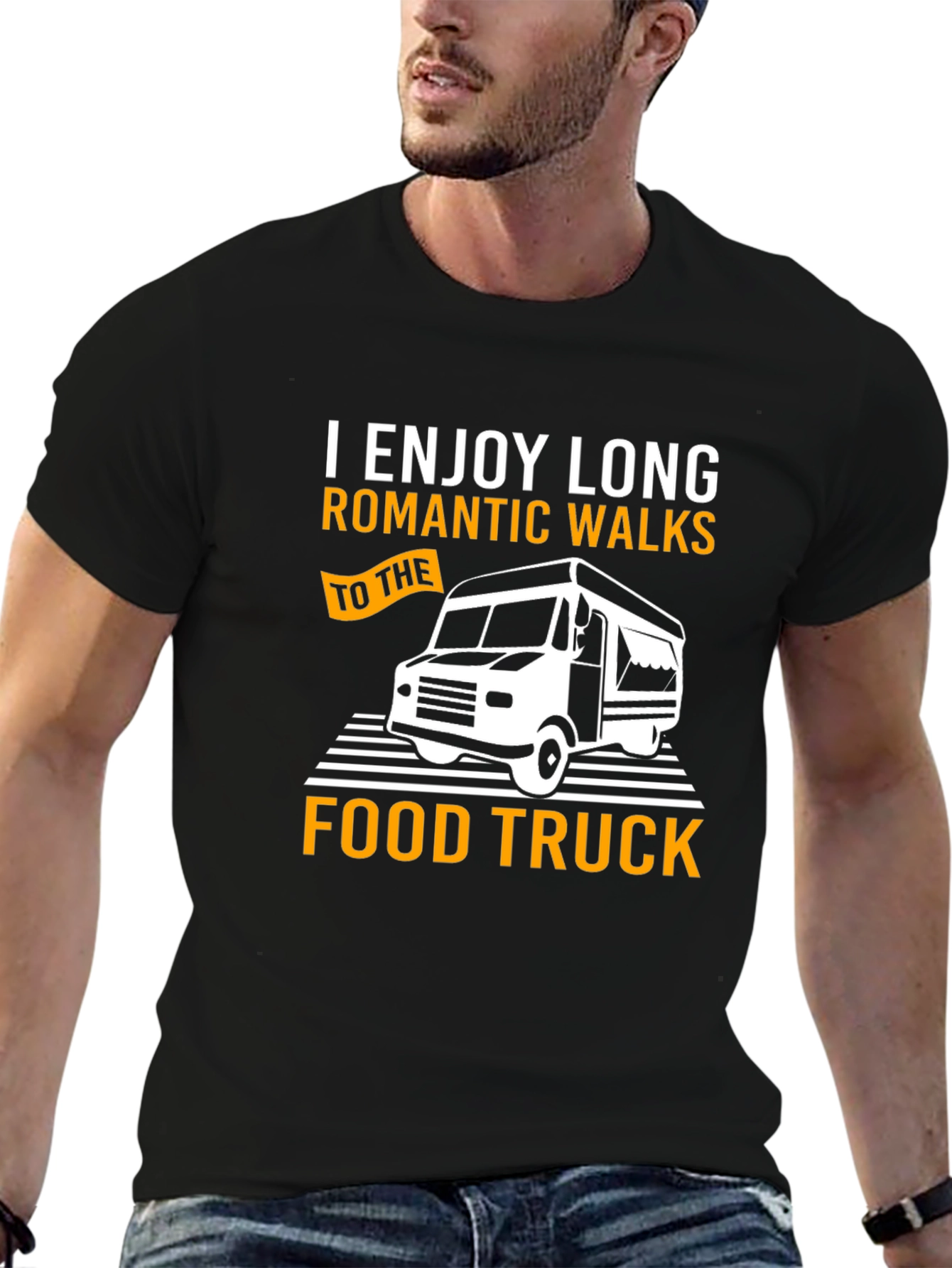 Romantic Food Truck T-Shirt - Long Walks Design