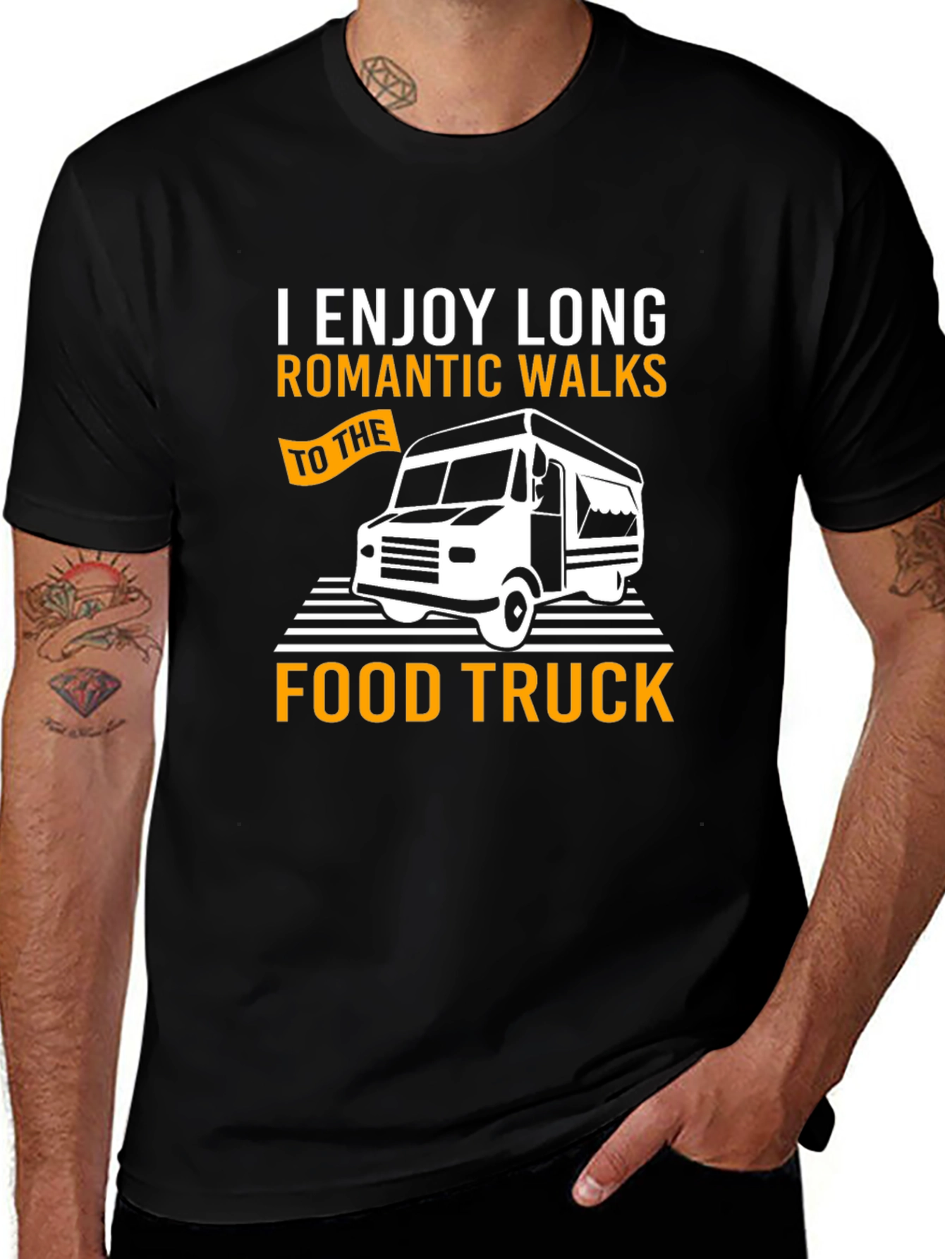 Romantic Food Truck T-Shirt - Long Walks Design