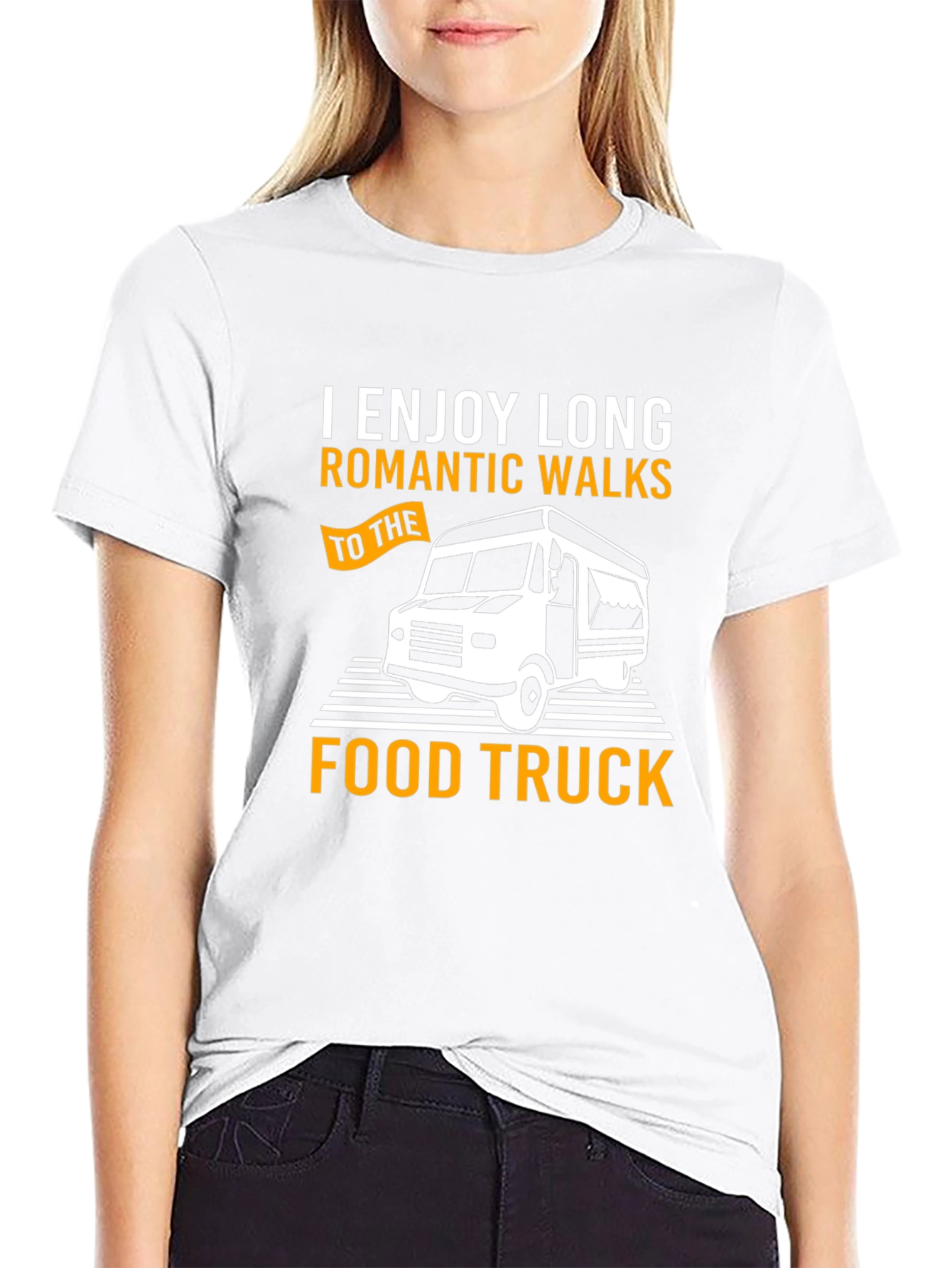 Romantic Food Truck T-Shirt - Long Walks Design