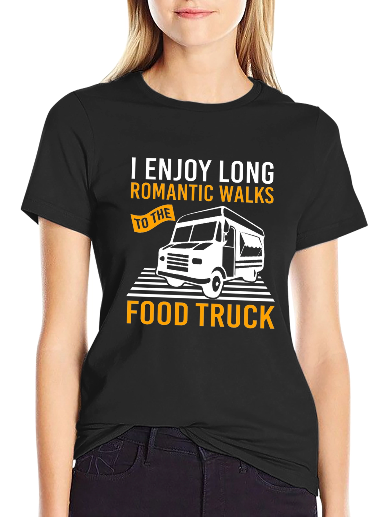 Romantic Food Truck T-Shirt - Long Walks Design