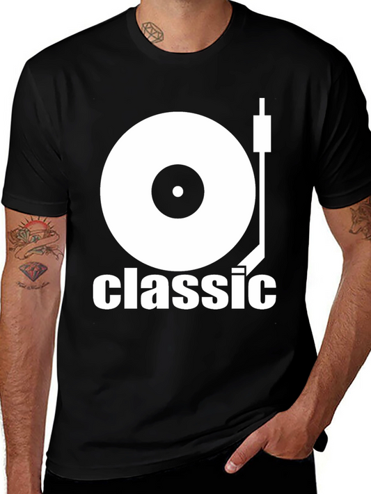 Classic Vinyl Record Graphic Tee - Music Lover Shirt