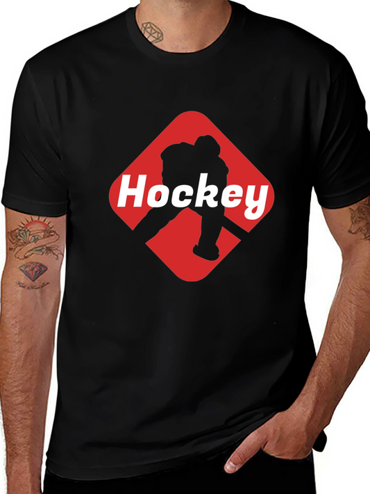 Hockey Graphic Black T-Shirt
