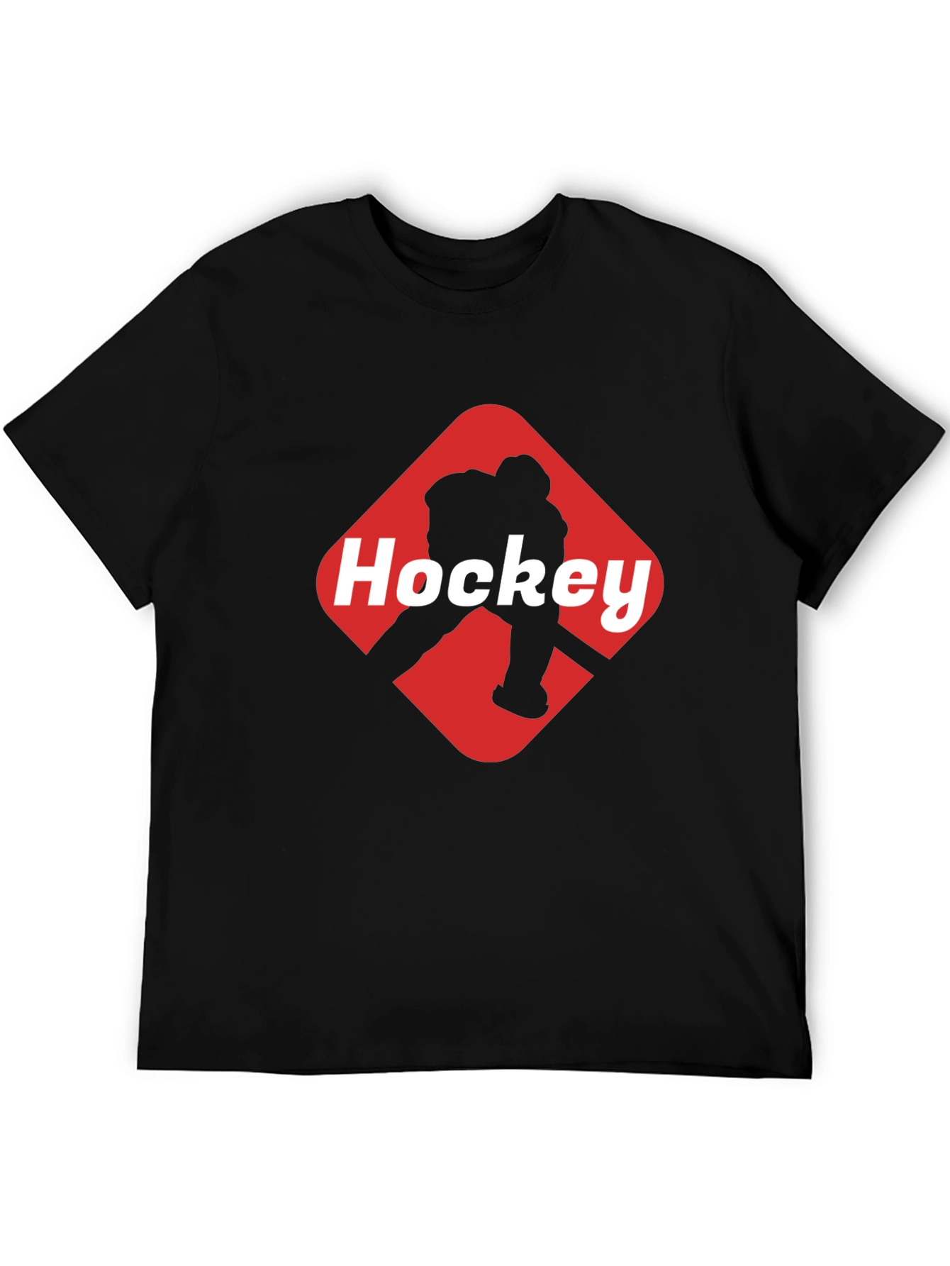 Hockey Graphic Black T-Shirt
