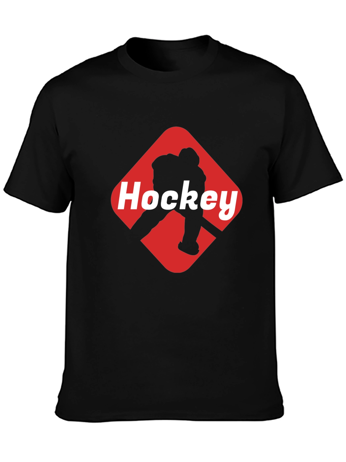 Hockey Graphic Black T-Shirt