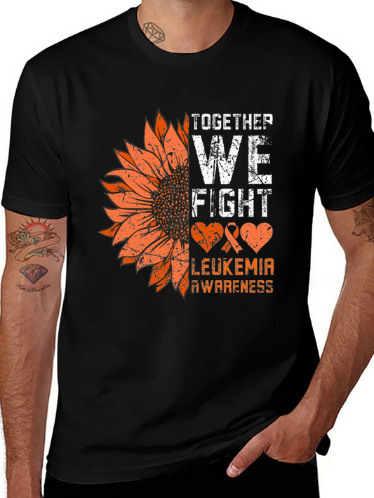 Leukemia Awareness Sunflower Graphic Tee