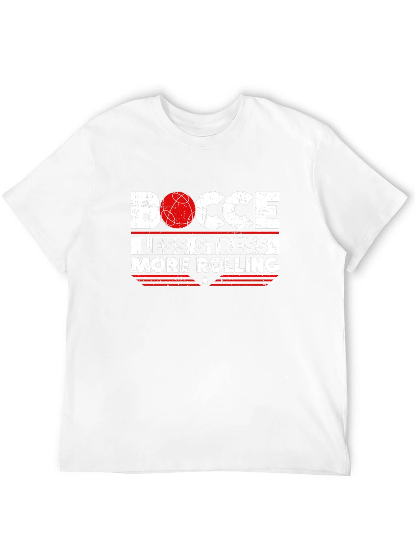 Bocce Less Stress More Rolling Graphic T-Shirt