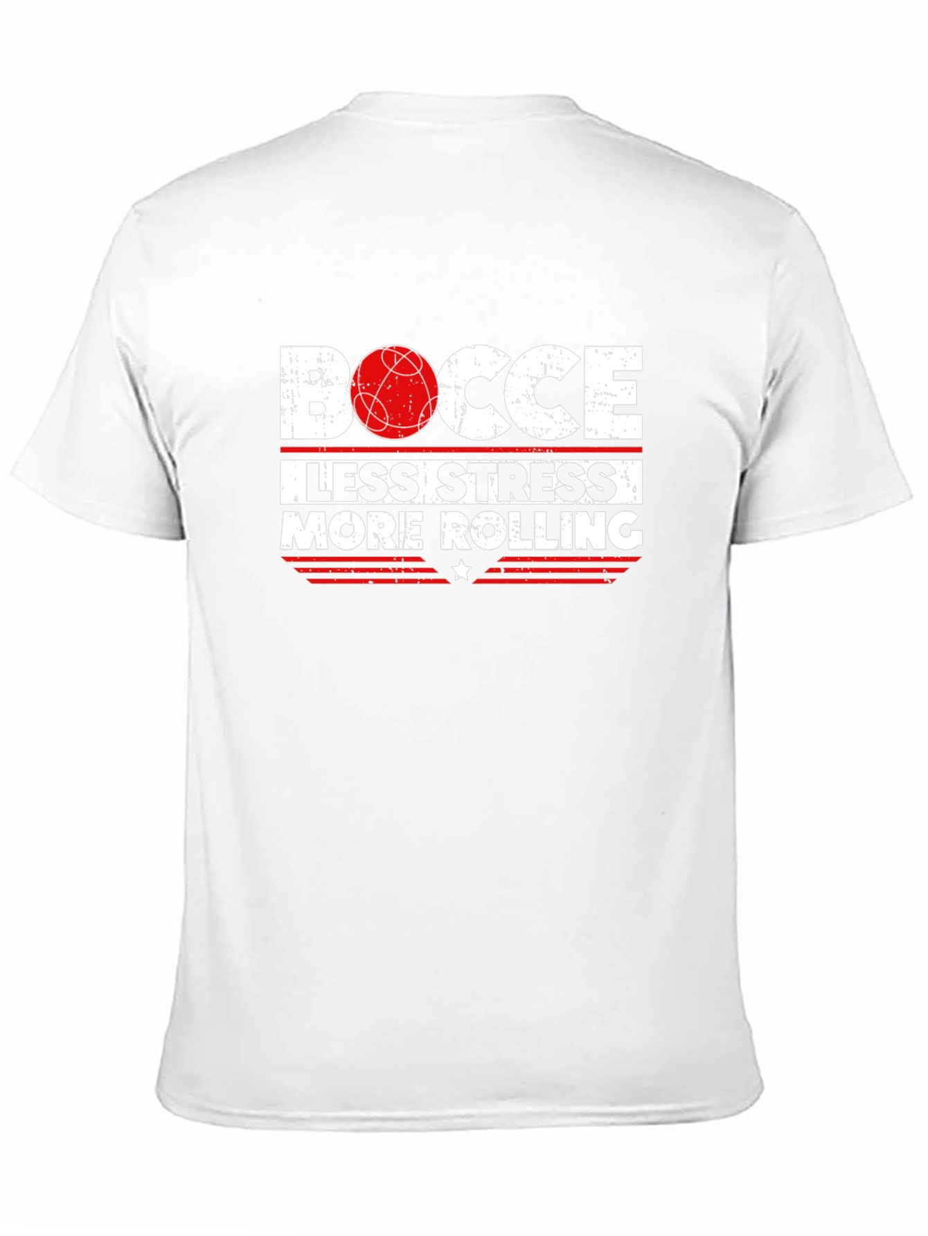Bocce Less Stress More Rolling Graphic T-Shirt
