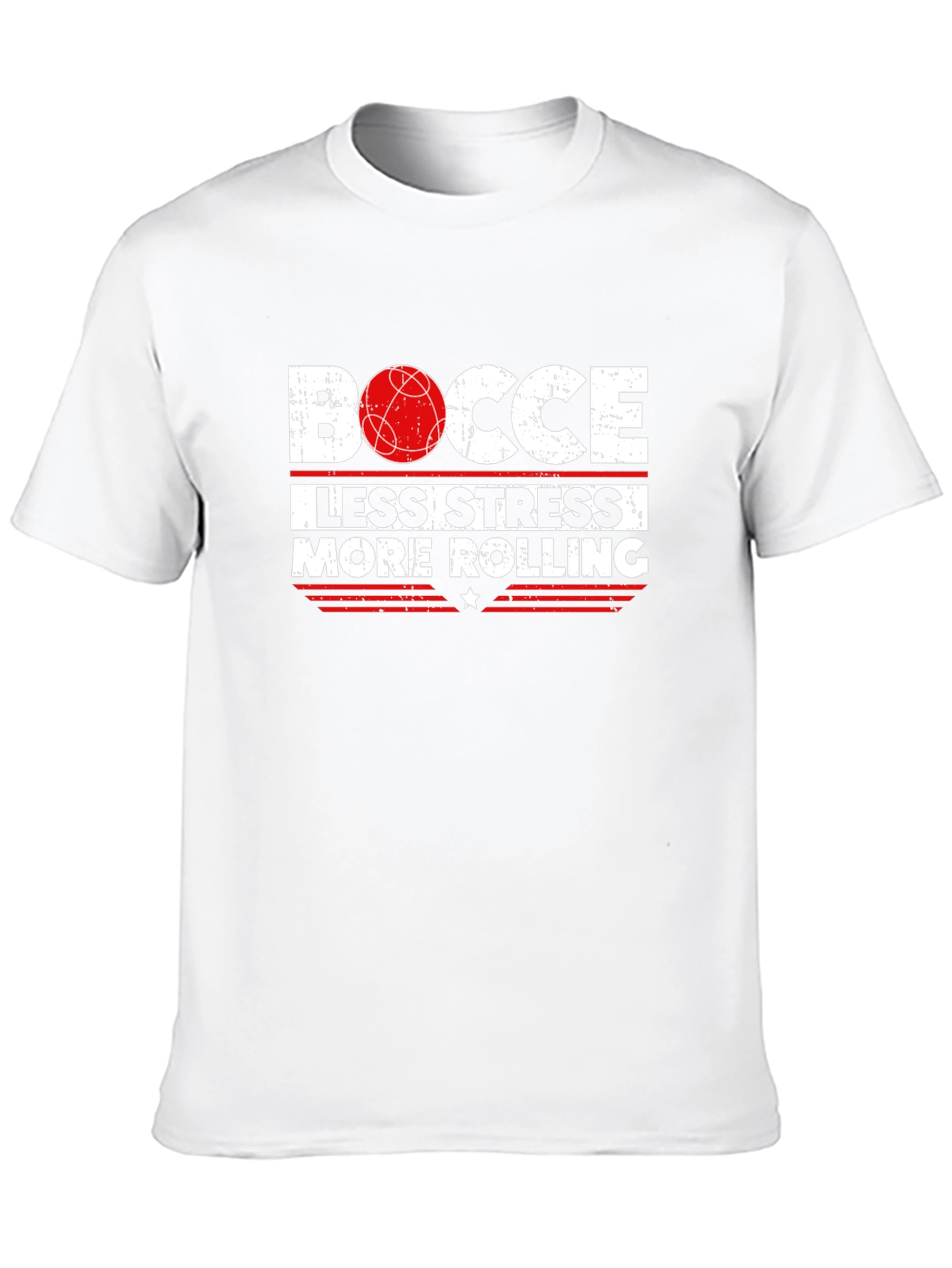 Bocce Less Stress More Rolling Graphic T-Shirt