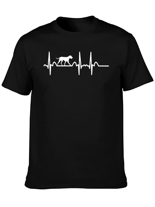 Dog Heartbeat T-Shirt - Pet Lover Tee
