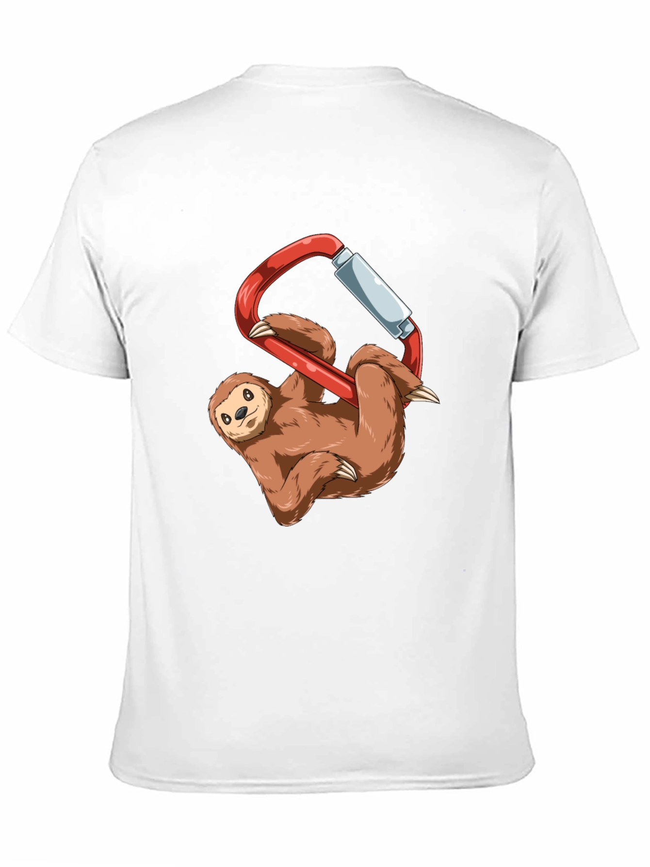 Sloth Climbing Carabiner Graphic T-Shirt