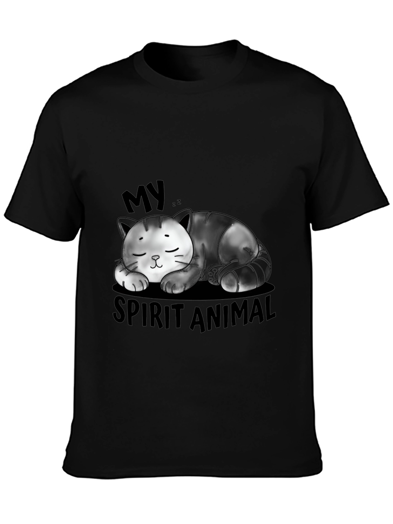 My Spirit Animal Sleeping Cat Graphic T-Shirt