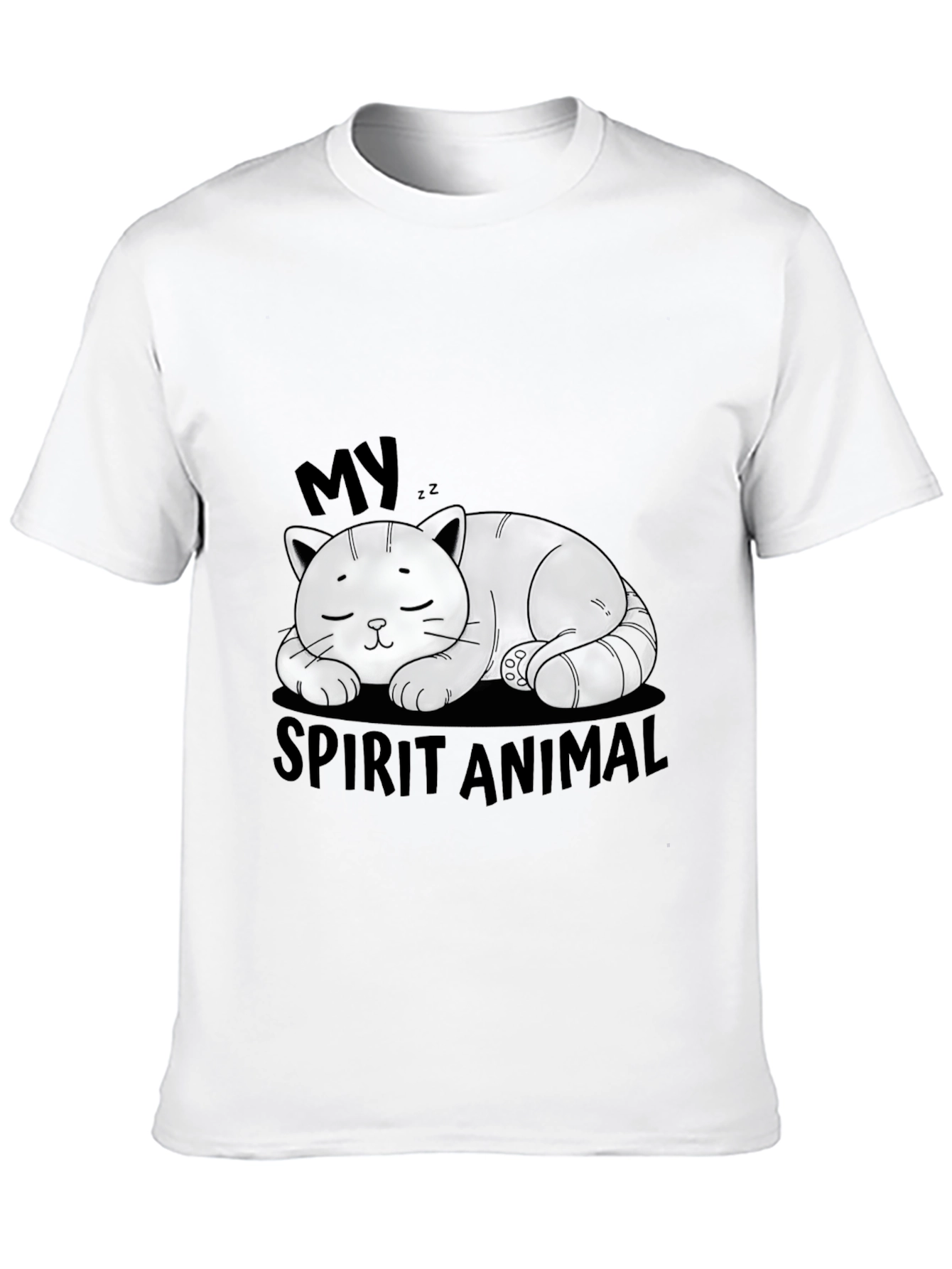 My Spirit Animal Sleeping Cat Graphic T-Shirt