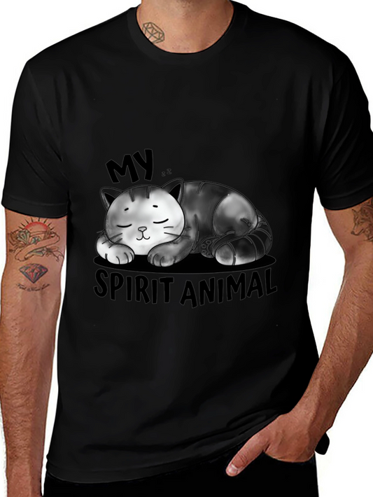 My Spirit Animal Sleeping Cat Graphic T-Shirt