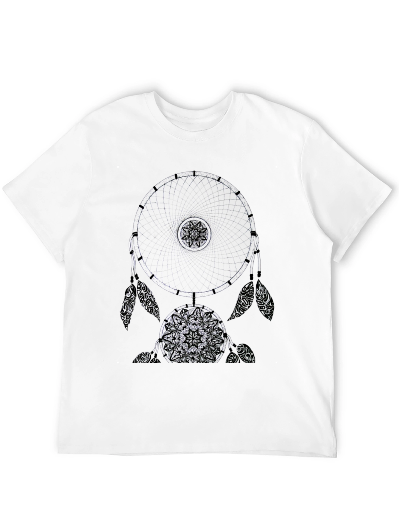 Dreamcatcher Graphic Tee - Black Cotton Blend