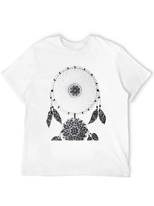 Dreamcatcher Graphic Tee - Black Cotton Blend