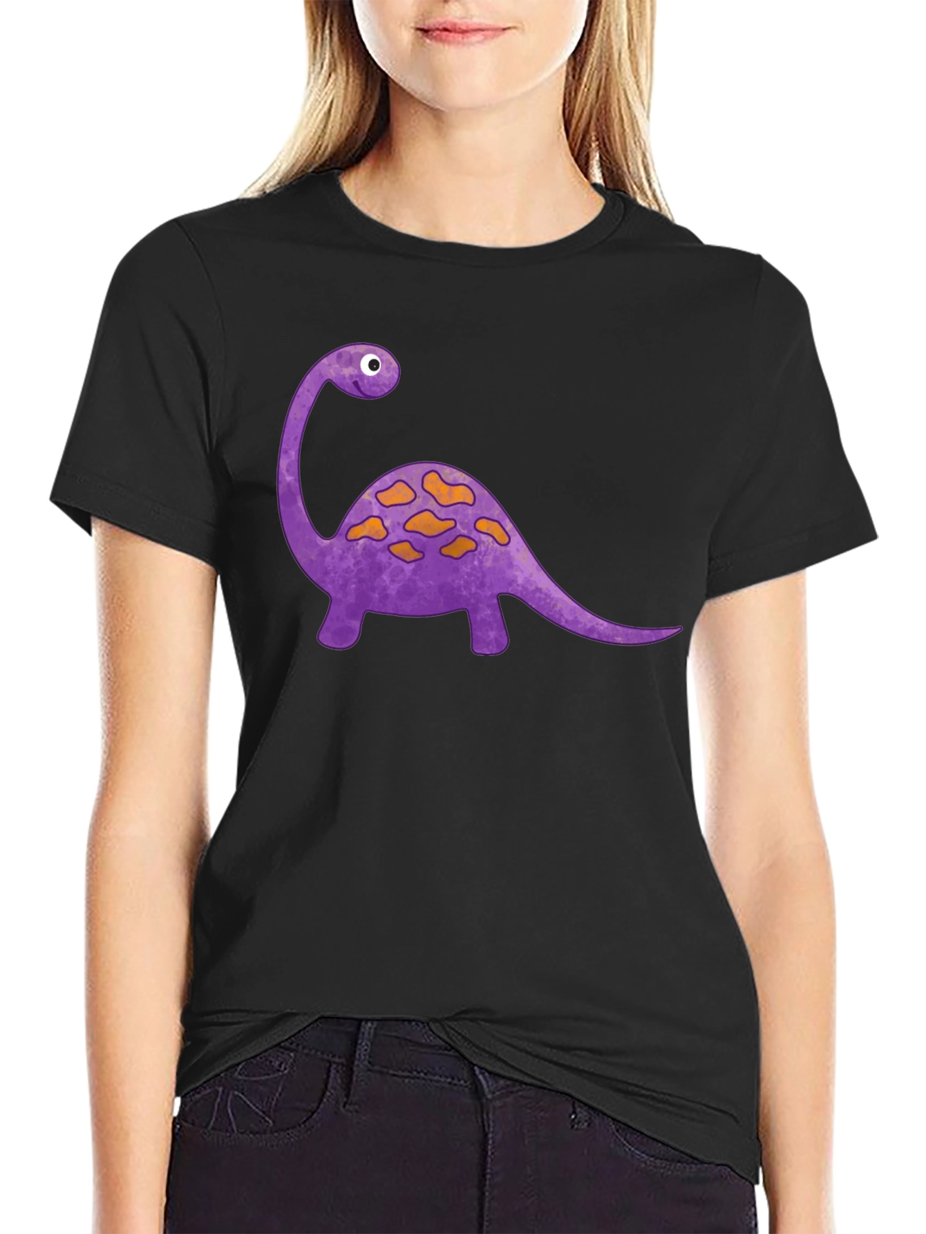 Dino Graphic Tee - Black Short Sleeve Shirt