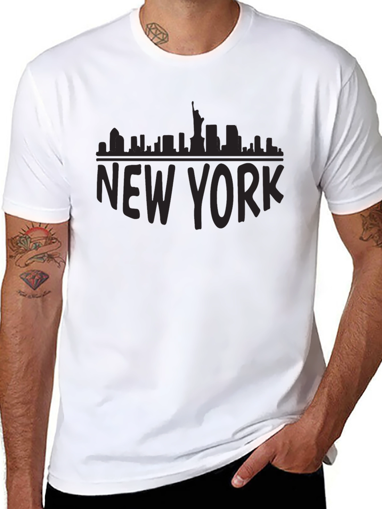 New York City Skyline Graphic T-Shirt