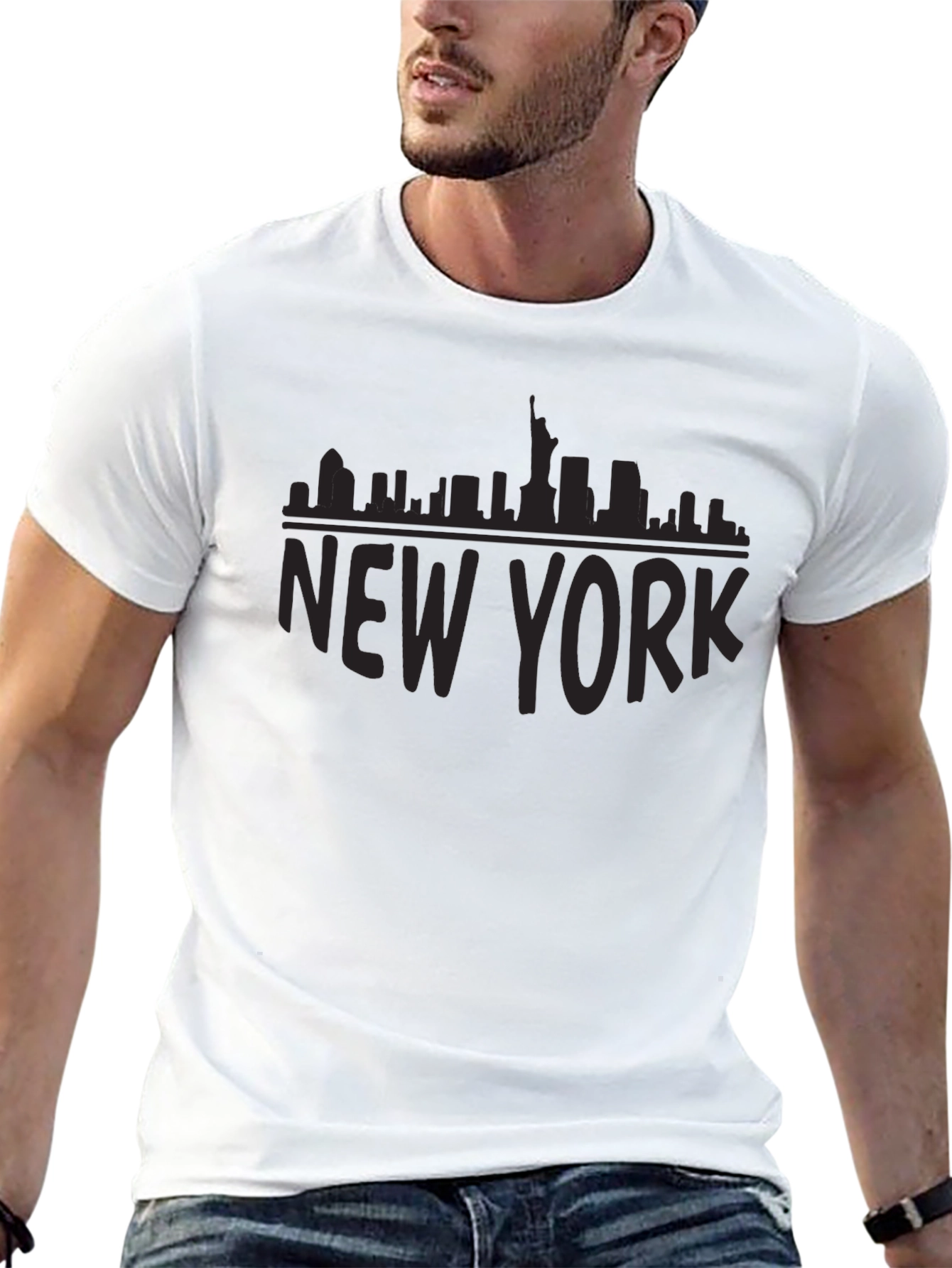 New York City Skyline Graphic T-Shirt