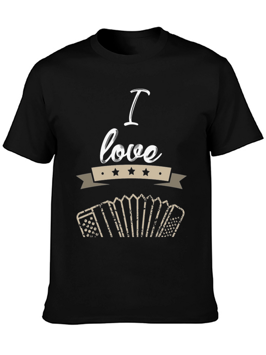 I Love Accordions Graphic T-Shirt