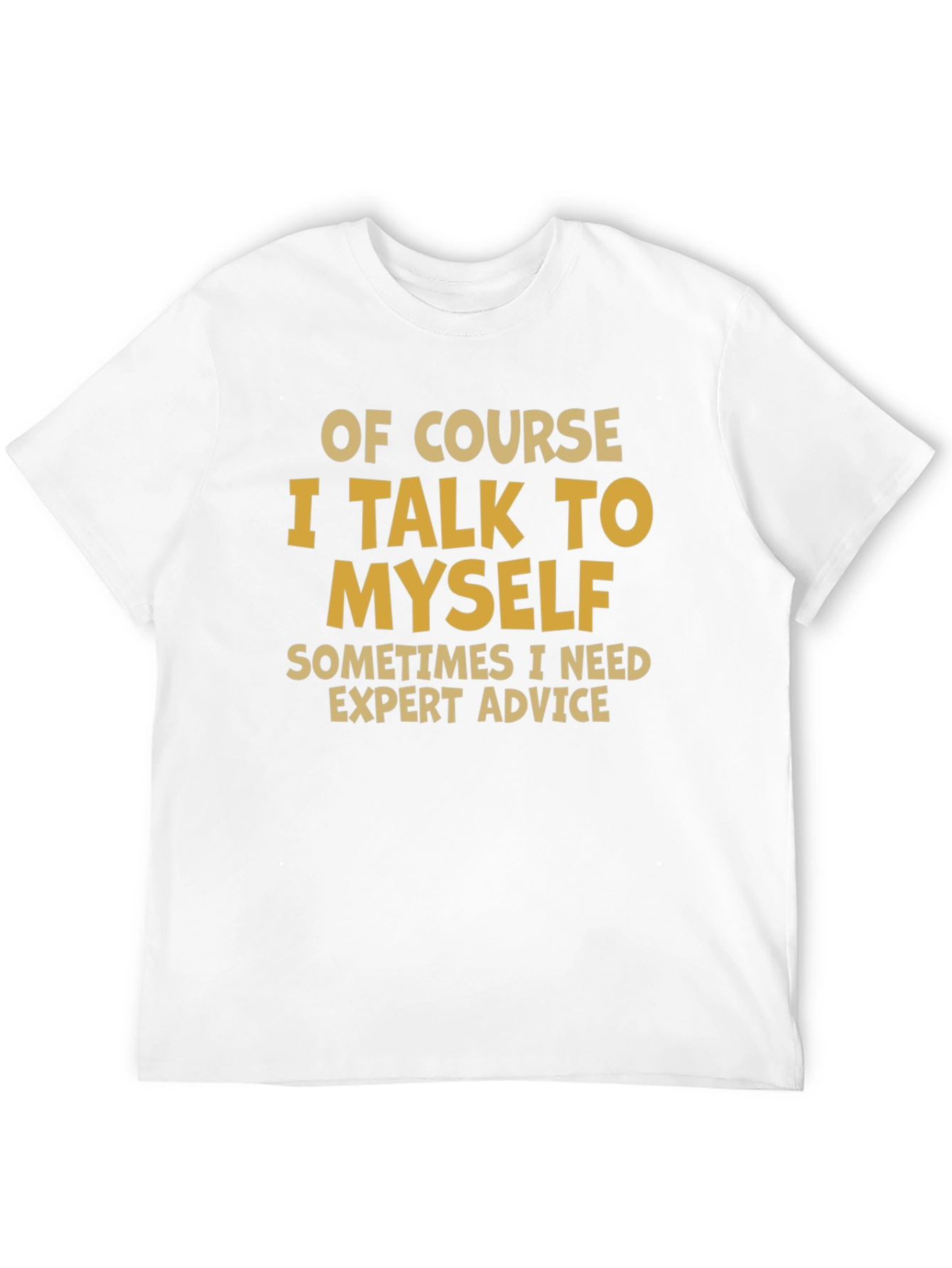 Funny I Talk to Myself Black T-Shirt