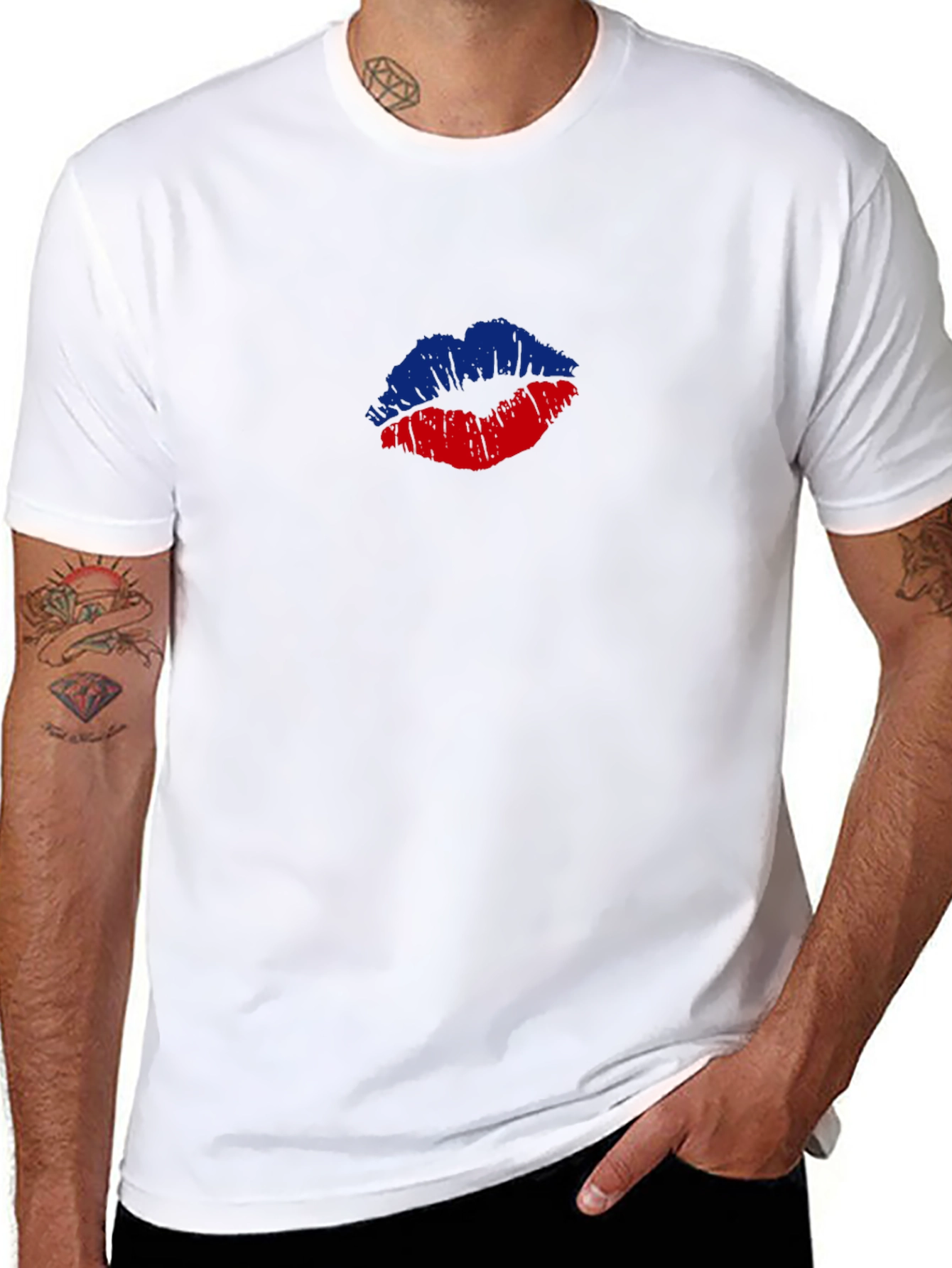 Haiti Flag Lips T-Shirt - Haitian Pride Tee