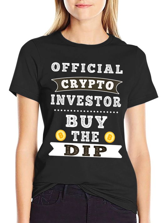 Crypto Investor Black T-Shirt - Buy The Dip