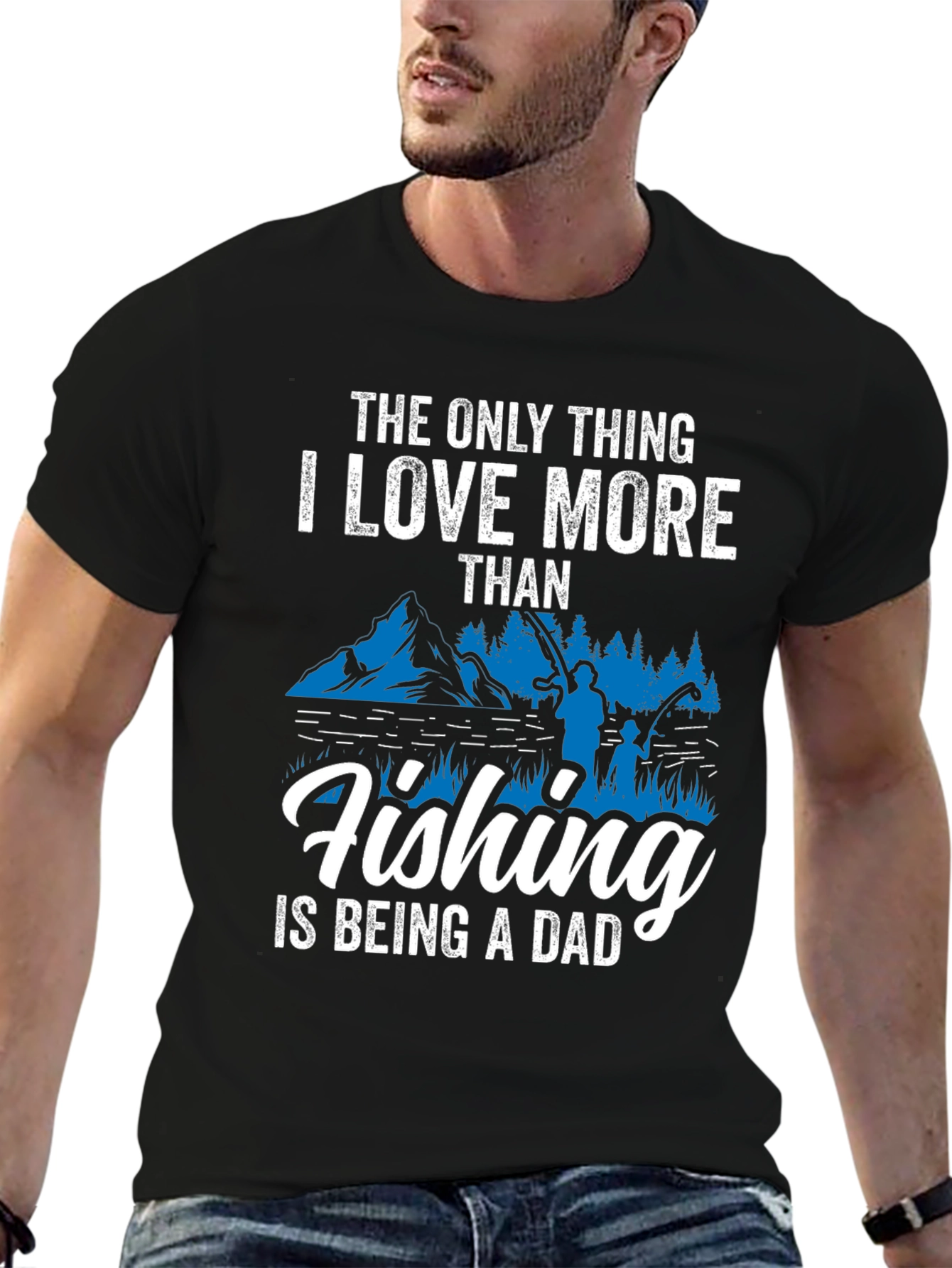 Fishing Dad Graphic Tee - Perfect Gift