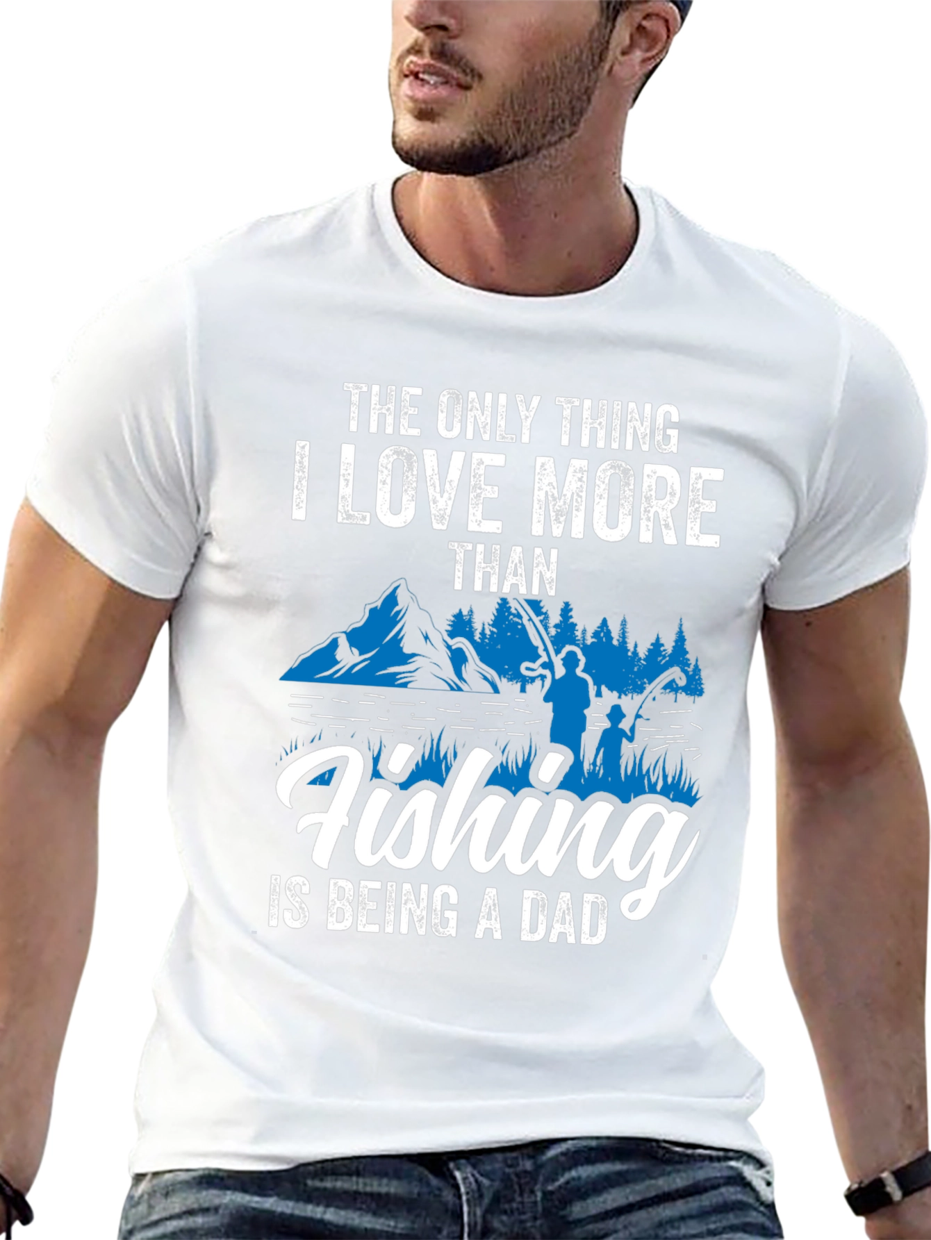 Fishing Dad Graphic Tee - Perfect Gift
