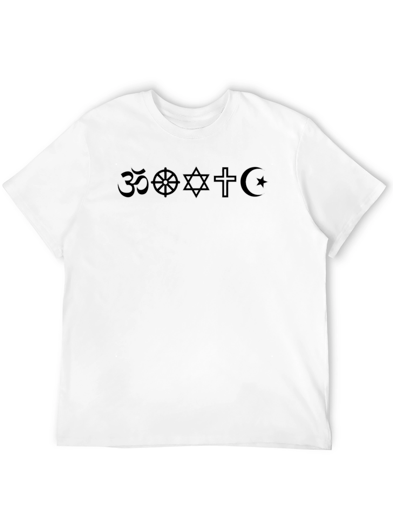 Religious Symbol T-Shirt - Black