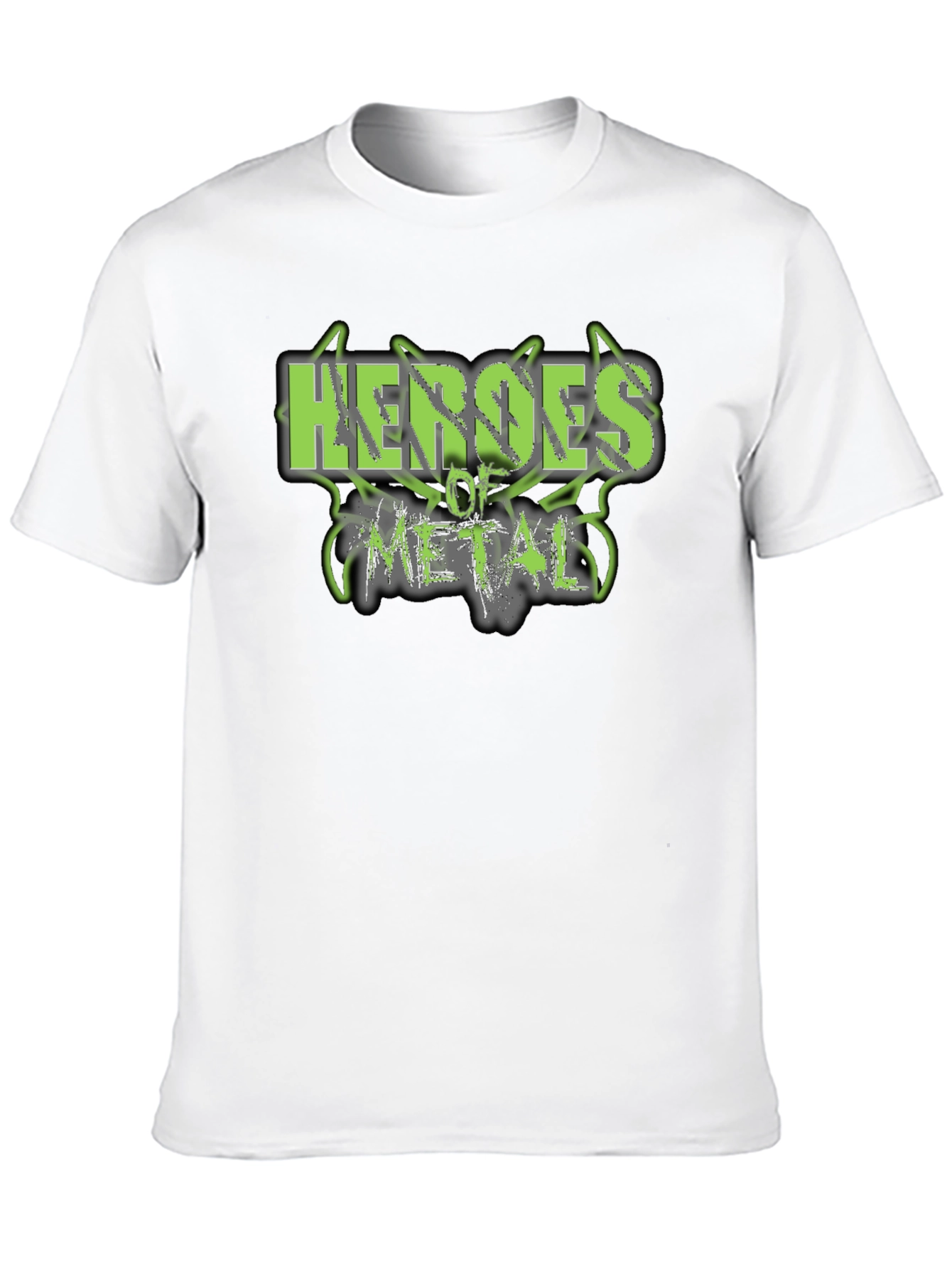 Heroes of Metal Graphic Print Black T-Shirt