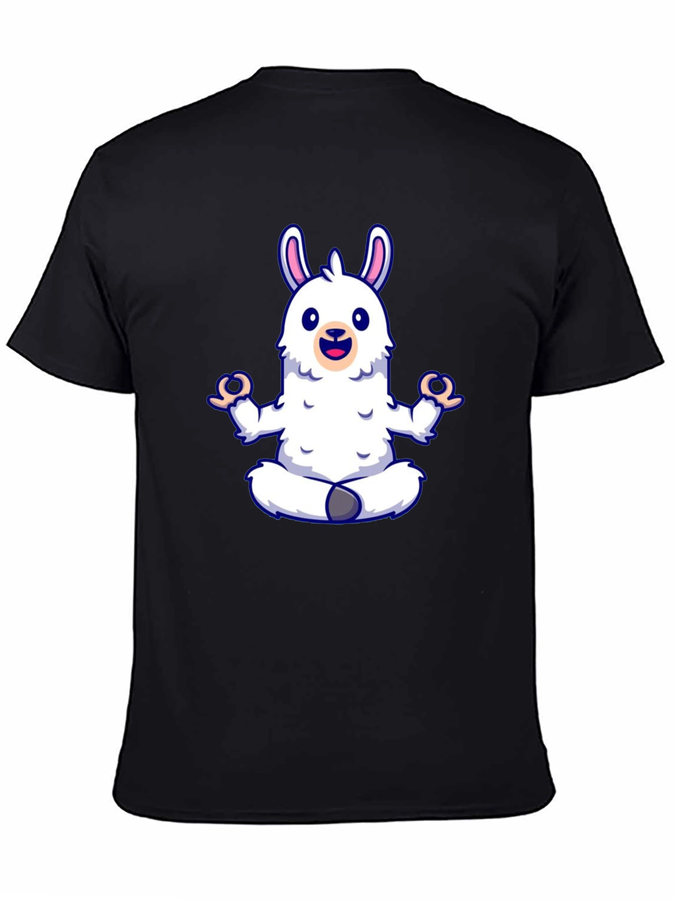 Llama Yoga Black T-Shirt