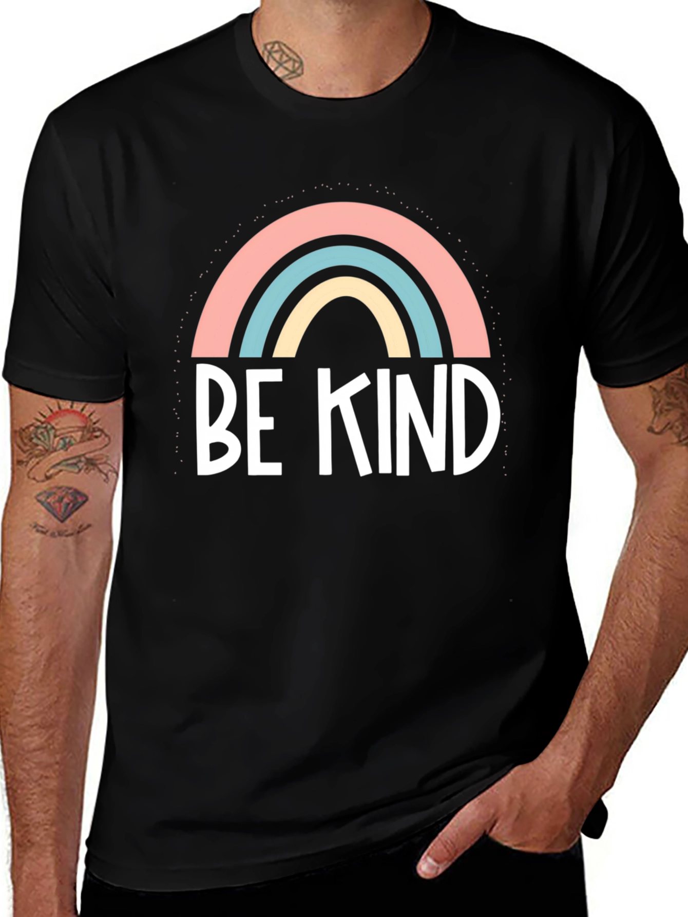 Be Kind Rainbow Graphic Tee
