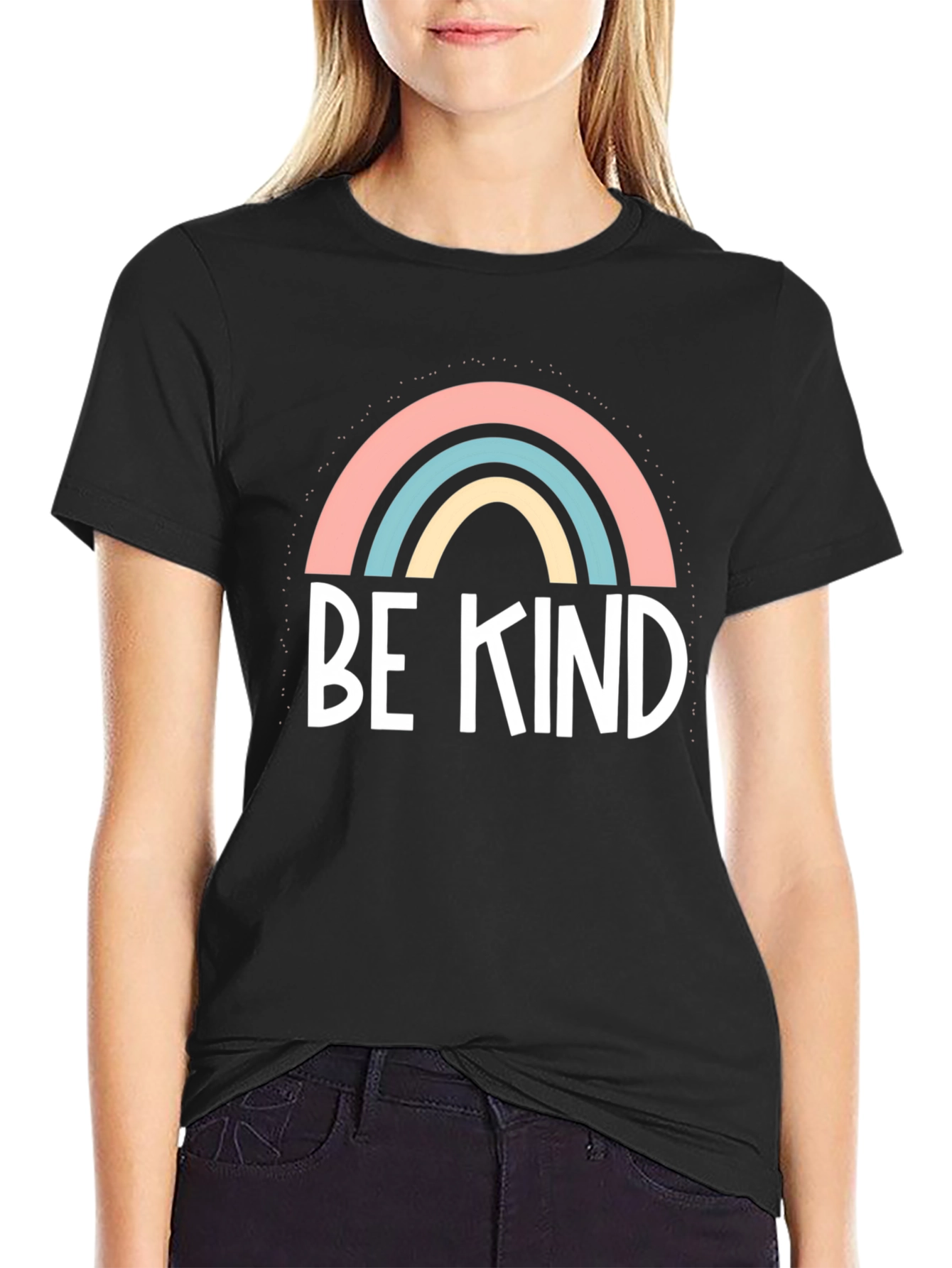 Be Kind Rainbow Graphic Tee
