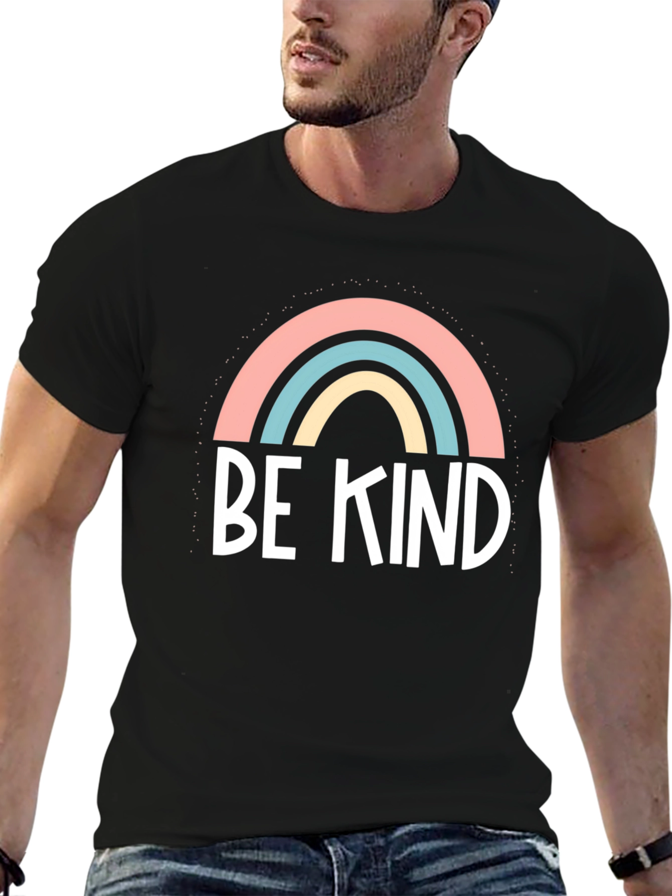 Be Kind Rainbow Graphic Tee