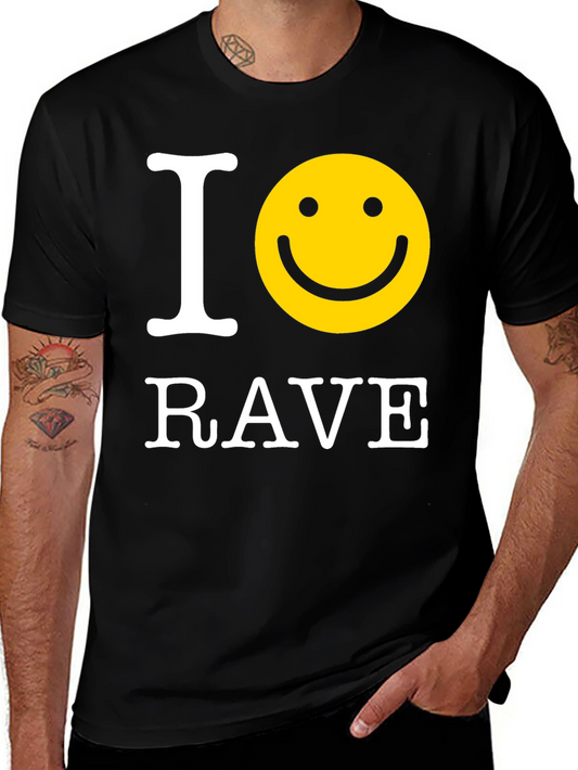 I Smiley Rave Black T-Shirt