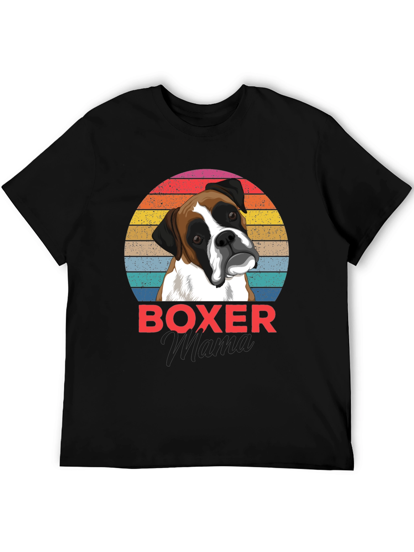 Boxer Mama Graphic Tee - Dog Lover Shirt